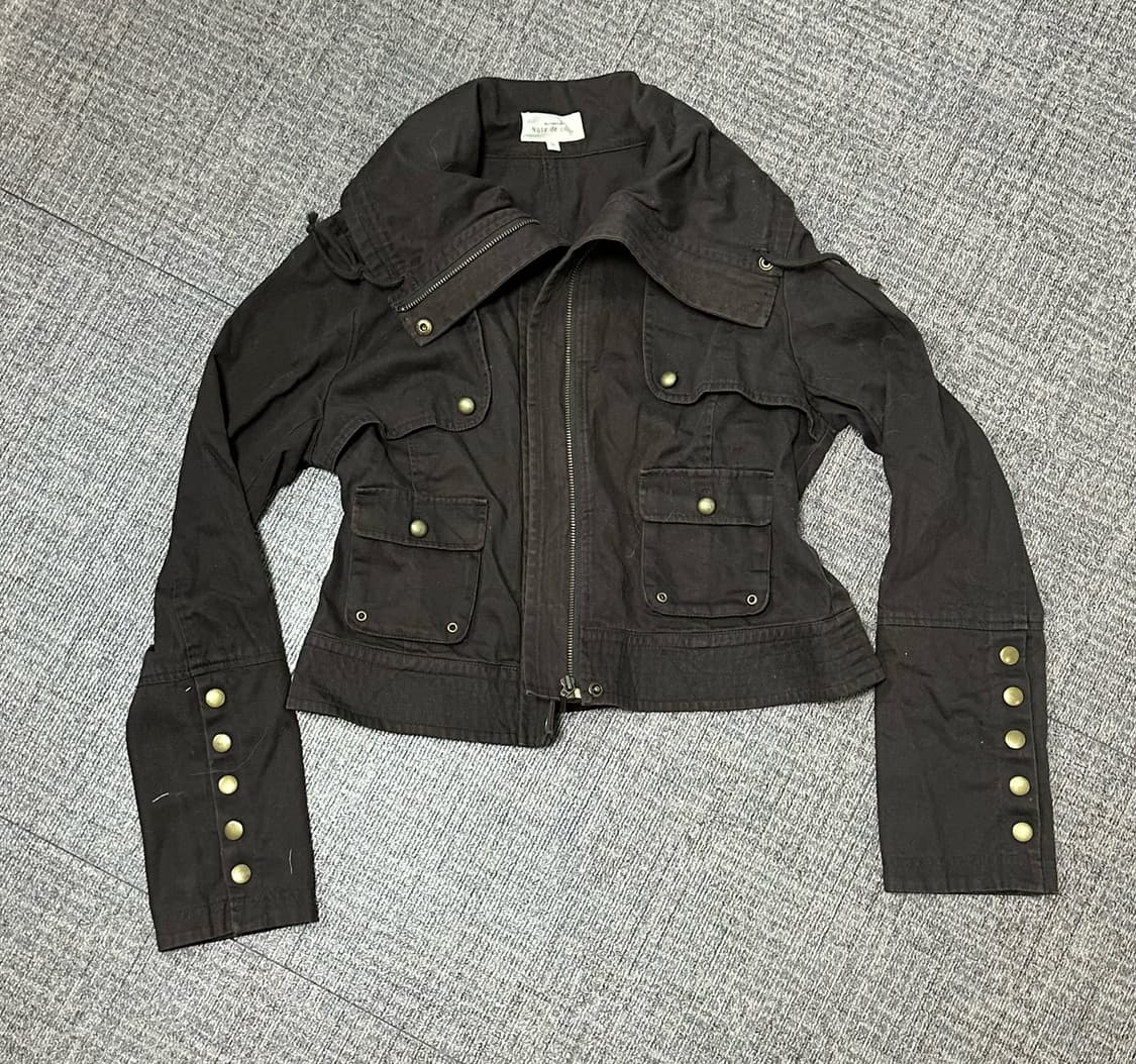 Y2k 일본빈티지 펑크 자켓 브라운 바이커 자켓 상품이미지1
