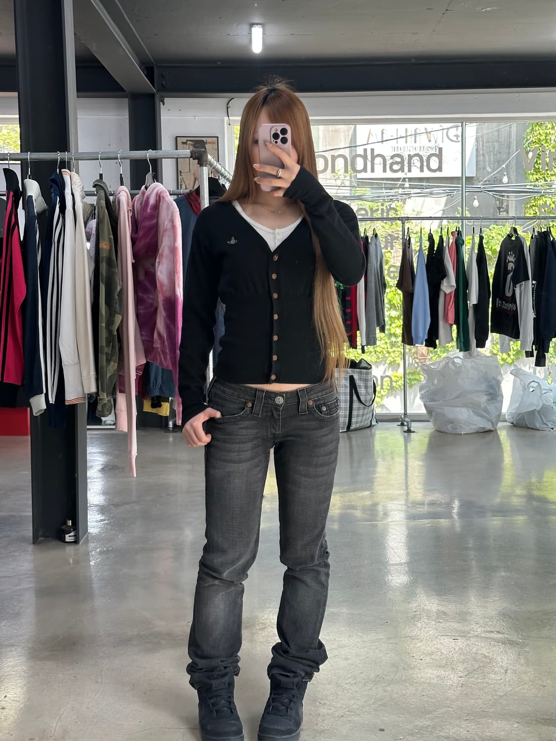 비비안웨스트우드 Orb 가디건 블랙 상품이미지2