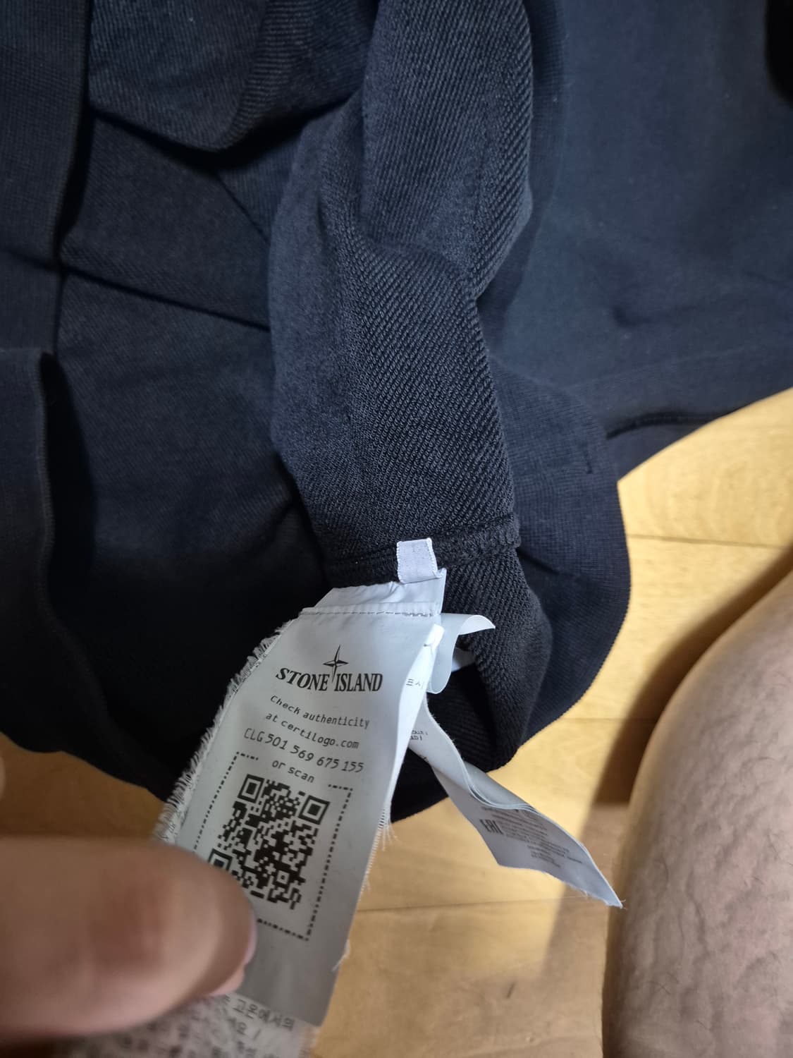 [XL] 스톤아일랜드 맨투맨 크루넥 블랙 상품이미지6