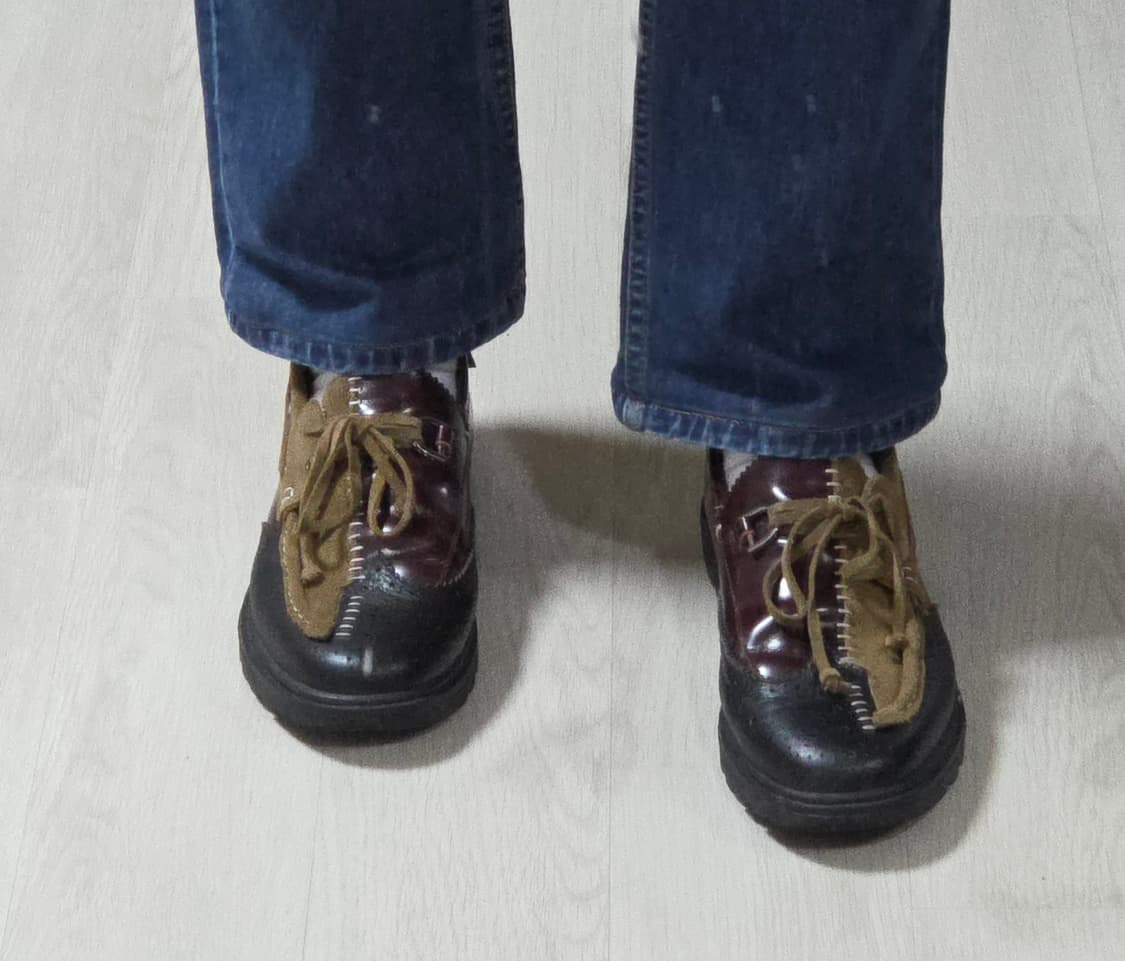 (착샷) 컬러 kolor 로퍼 데크 레더 스웨이드 상품이미지10