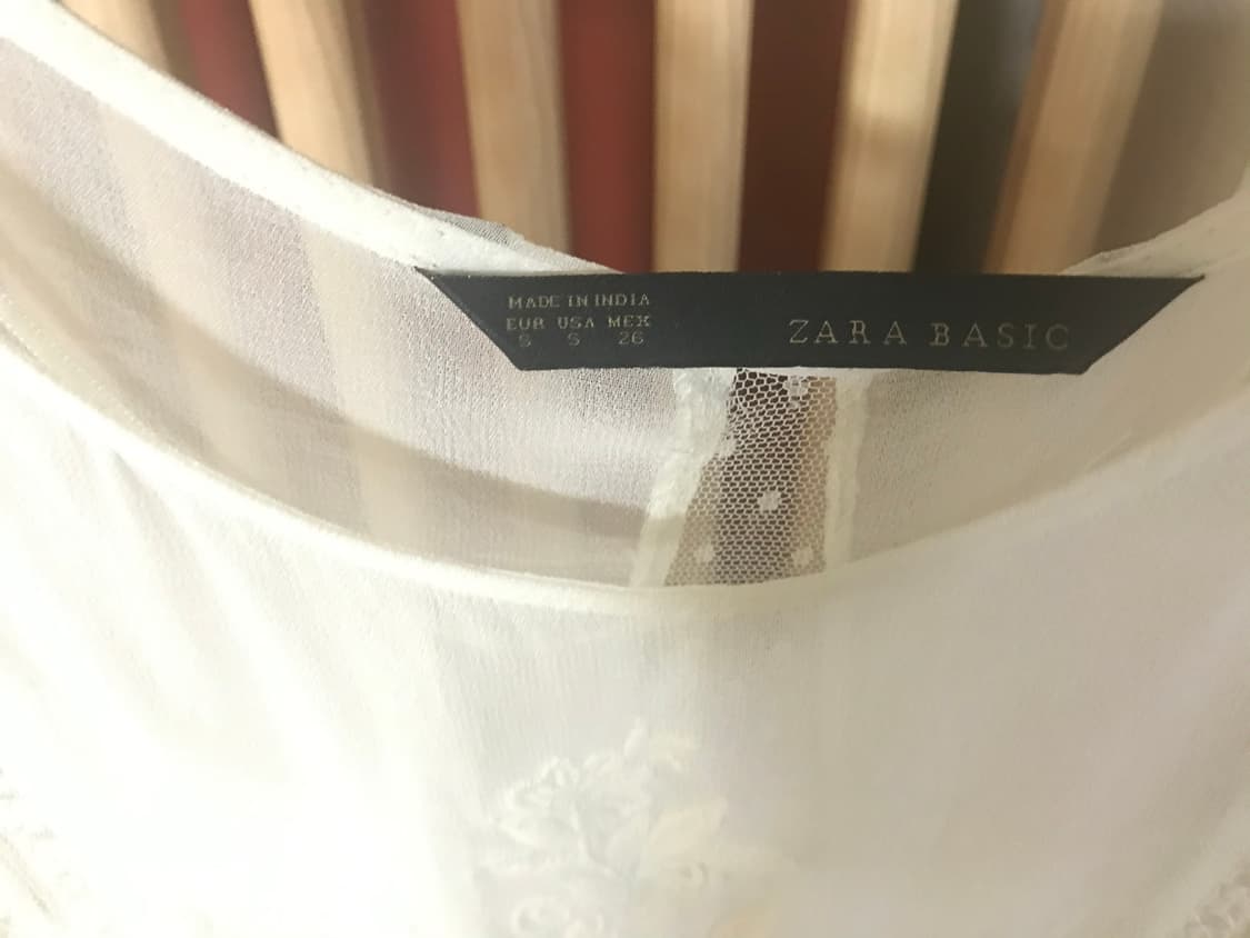 ZARA 자수 시스루 원피스 상품이미지3