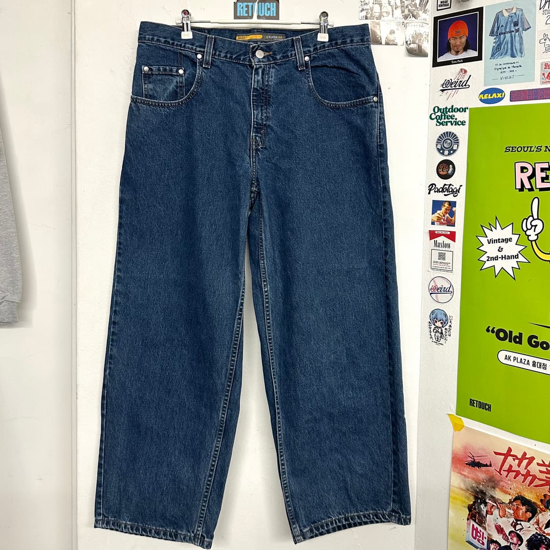 2000‘s 리바이스 실버탭 배기 크롭진 상품이미지1