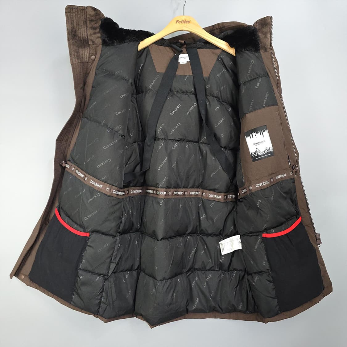 커버낫 덕다운 패딩 브라운 100 상품이미지6