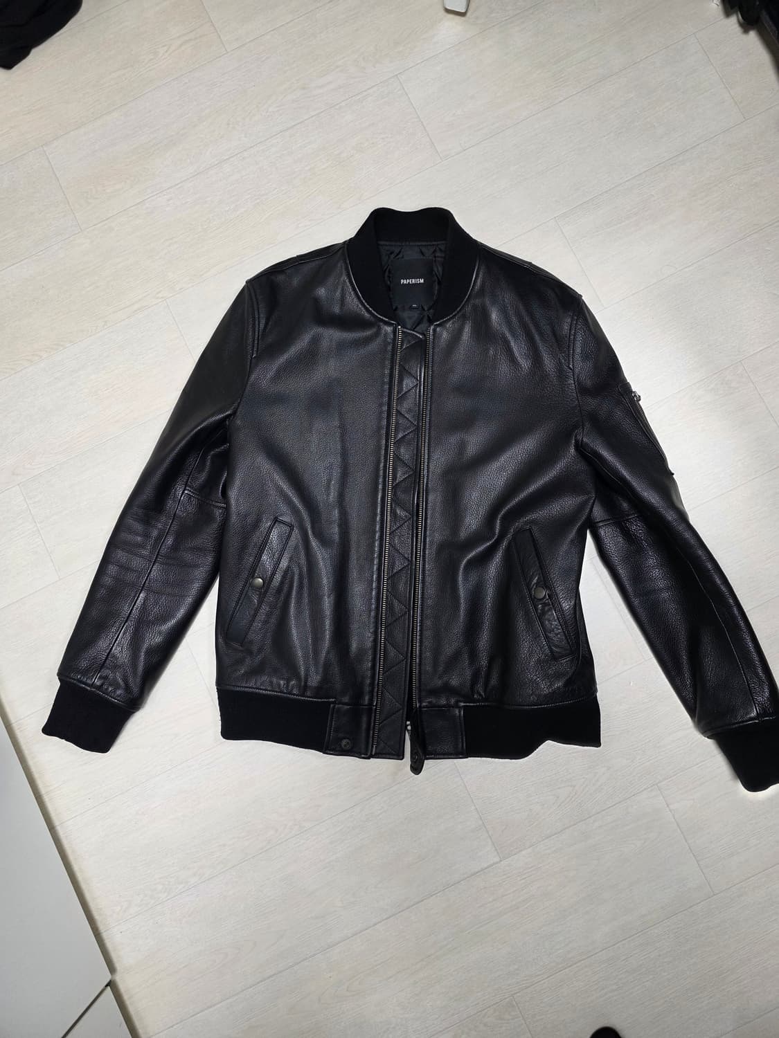 페이퍼리즘 리얼레더바머자켓 염소가죽 상품이미지1