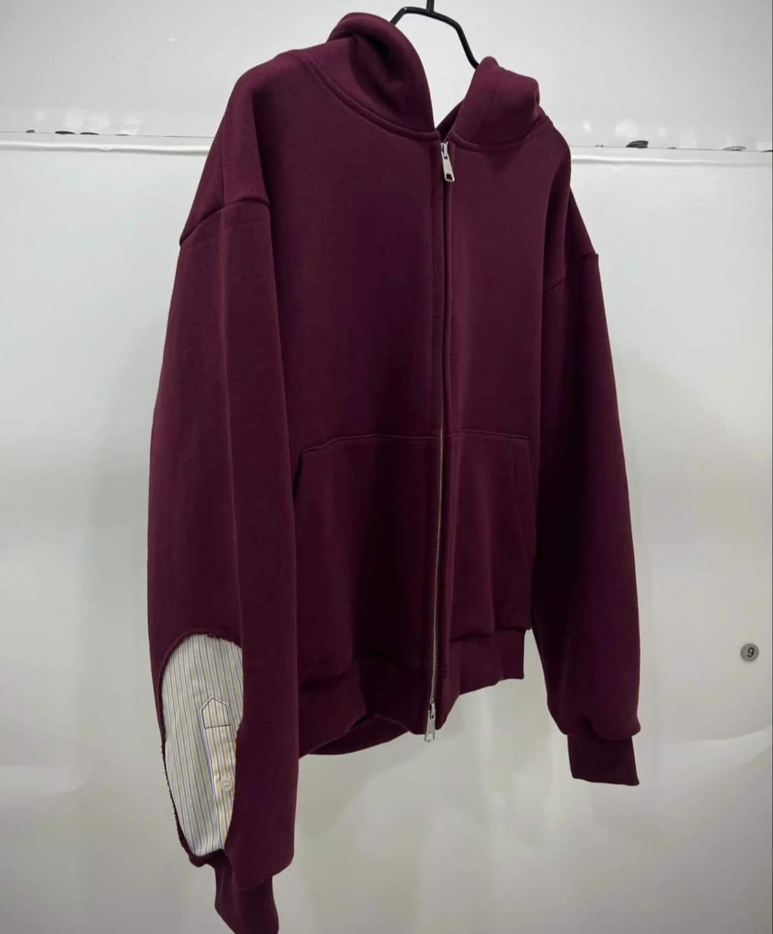 요석 후드집업 Balance hoodie zip-up(Burgundy) 상품이미지1