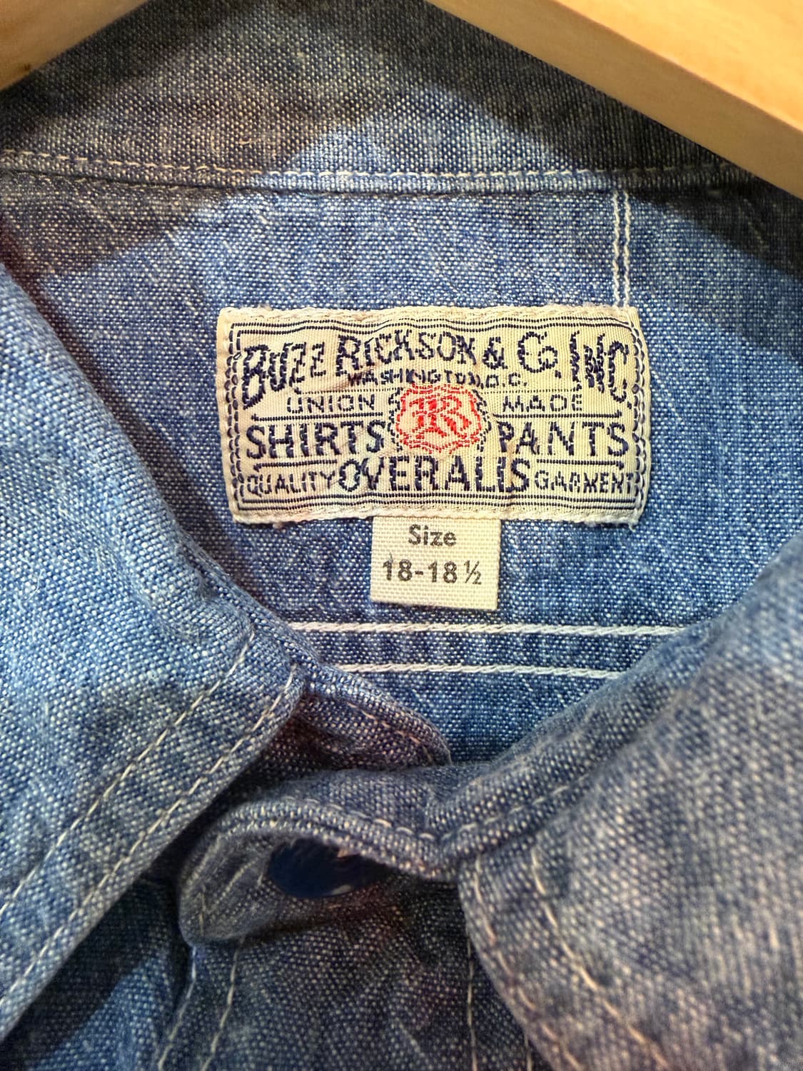 버즈릭슨 샴브레이 셔츠 18사이즈 (XXL 상품이미지4