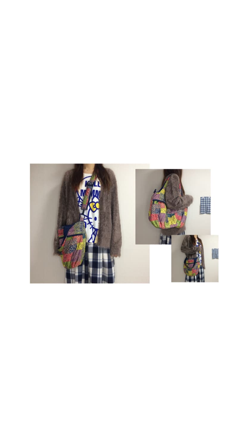 빈티지 에스닉 패치워크 패디드 크로스백 숄더백 상품이미지6