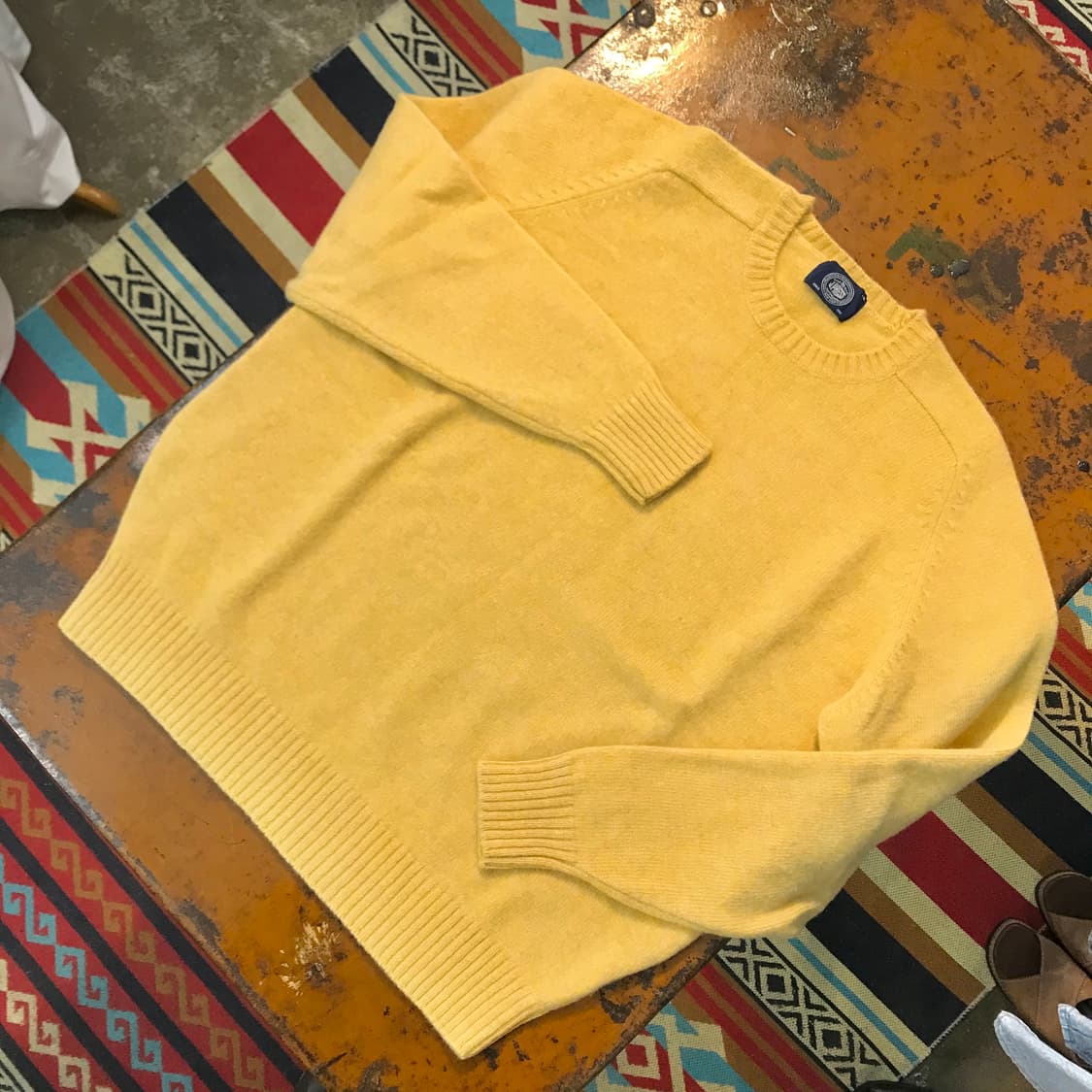 Jpress 제이프레스 옐로우 울 니트 남성 105 사이즈  상품이미지2