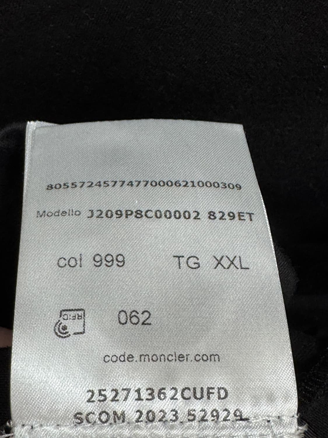 몽클레어 로고 반팔티 XXL  상품이미지5