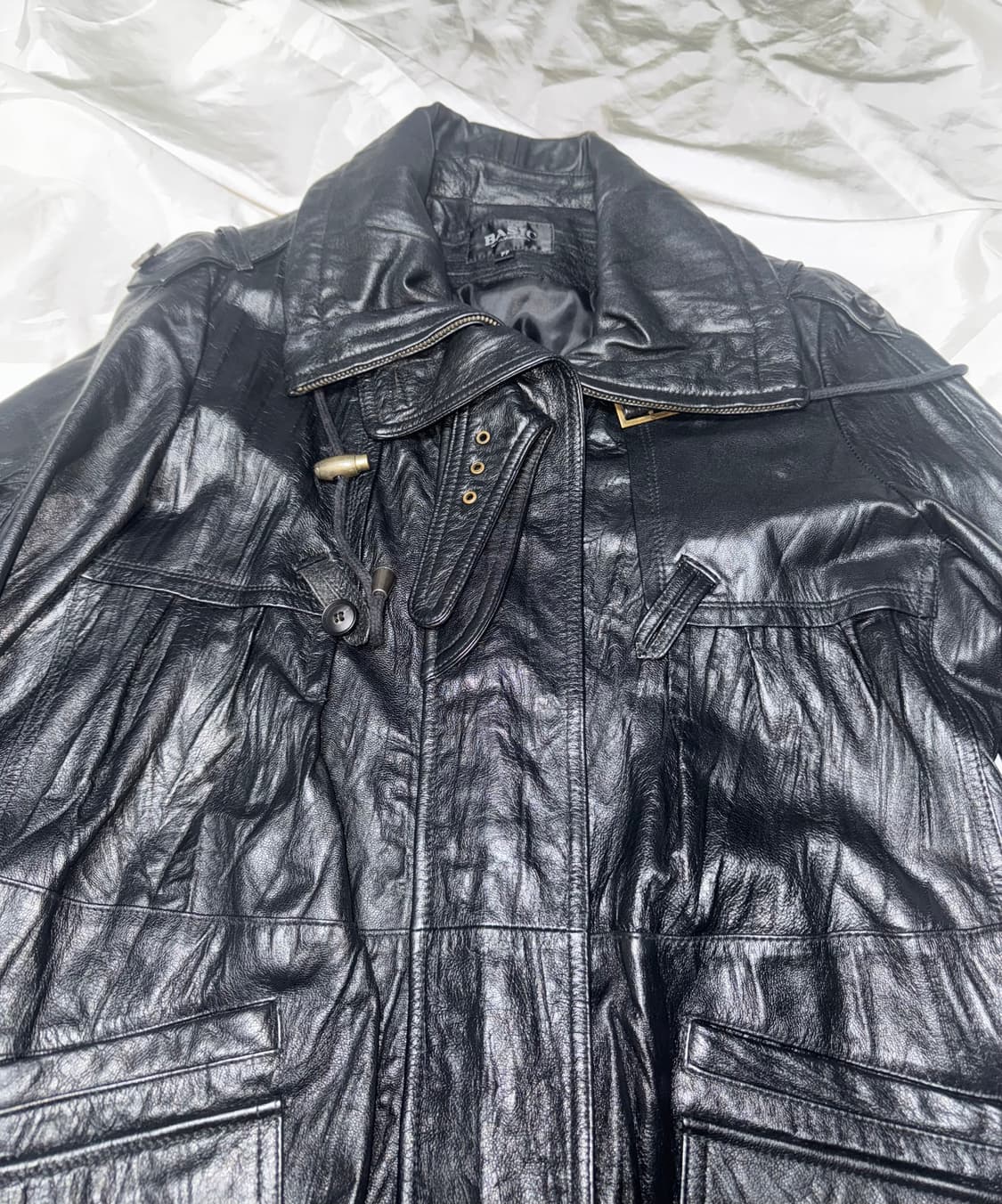 Y2k Style Sheepskin leather coat 상품이미지3