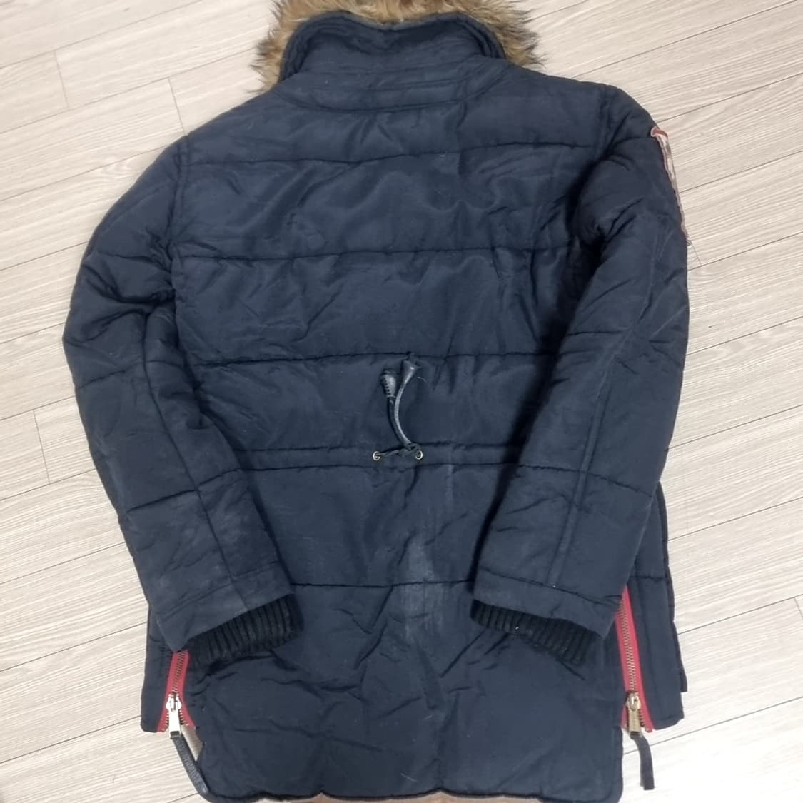 DSQUARED2 퍼 후드 패딩 블랙(50) 상품이미지7