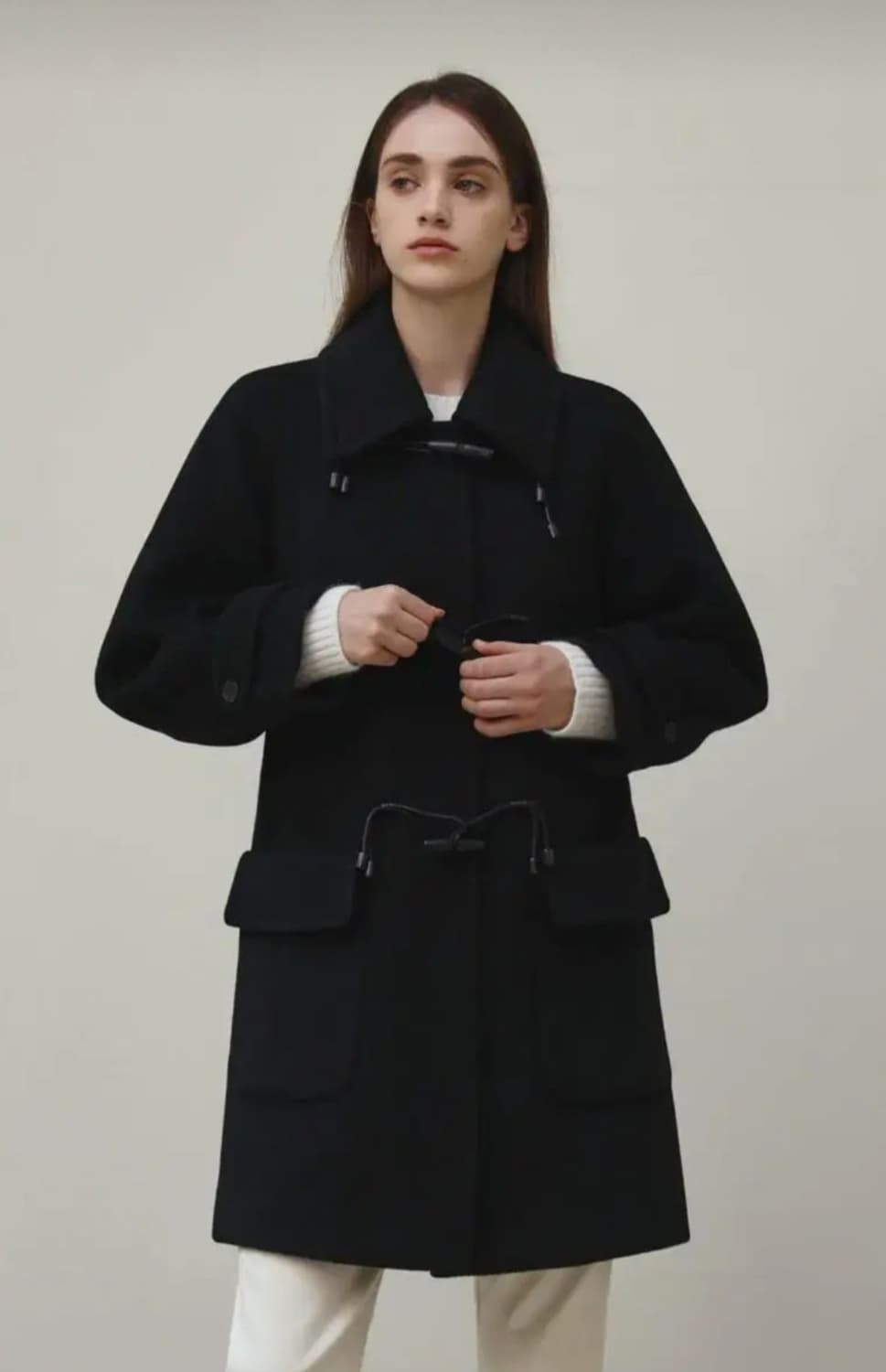 새제품 한스스타일 캐시 블렌드 더플코트 상품이미지1