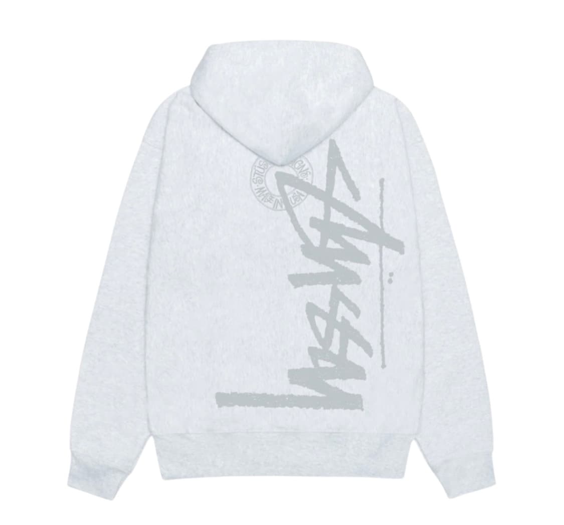 스투시 부아나 스탁 집 후드 애쉬헤더 상품이미지1