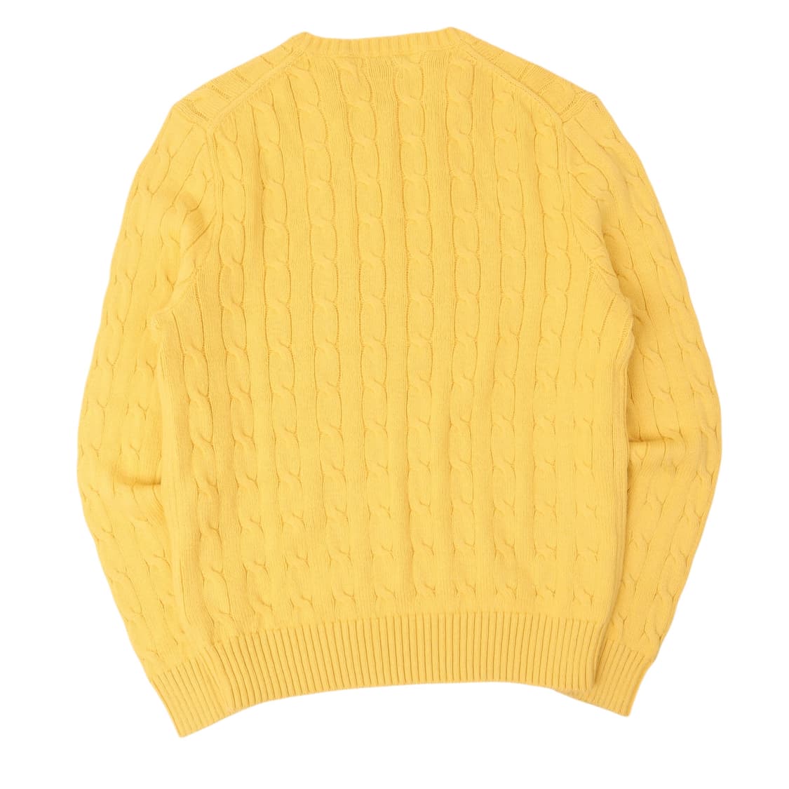 폴로 랄프로렌 옐로우 케이블 니트 스웨터 상품이미지5