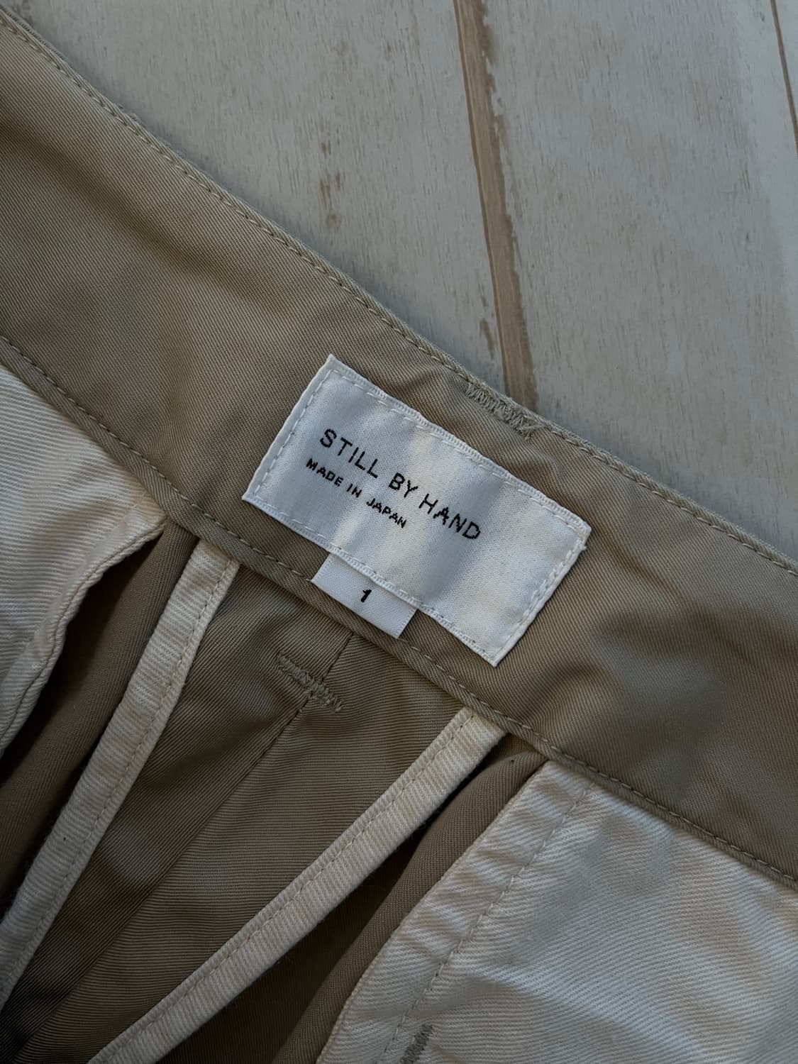 [30,31]스틸바이핸드 원턱 치노 팬츠 상품이미지2