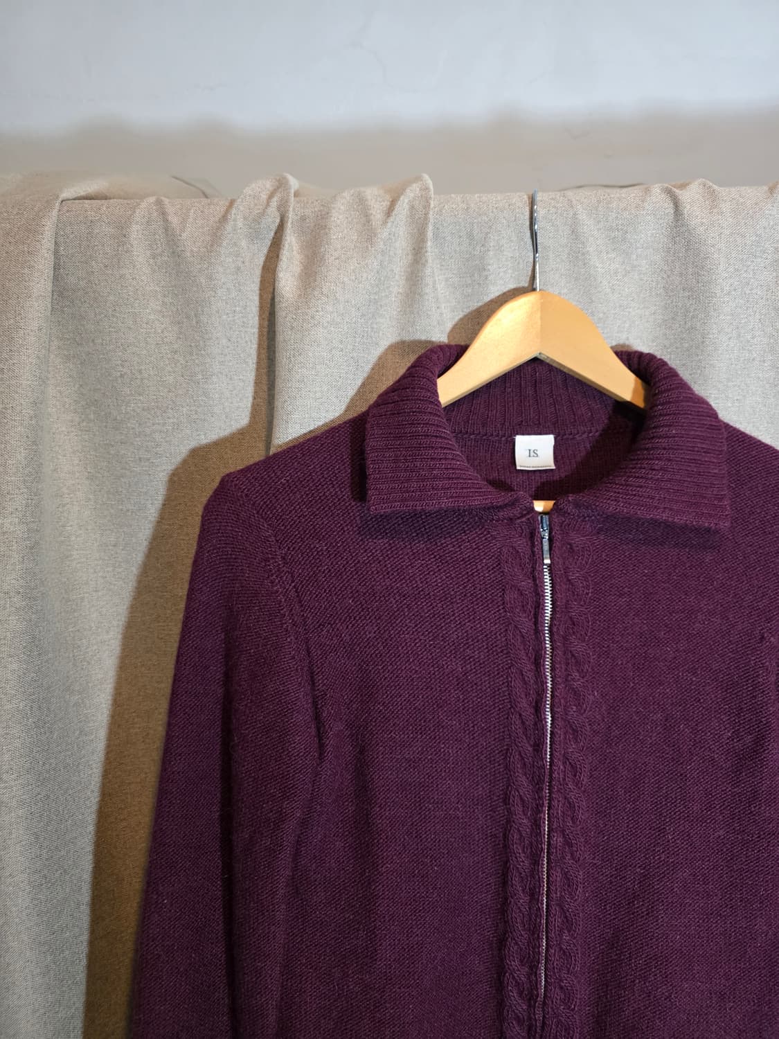  I.S sunao kuwagara zip-up knit cardigan 상품이미지3