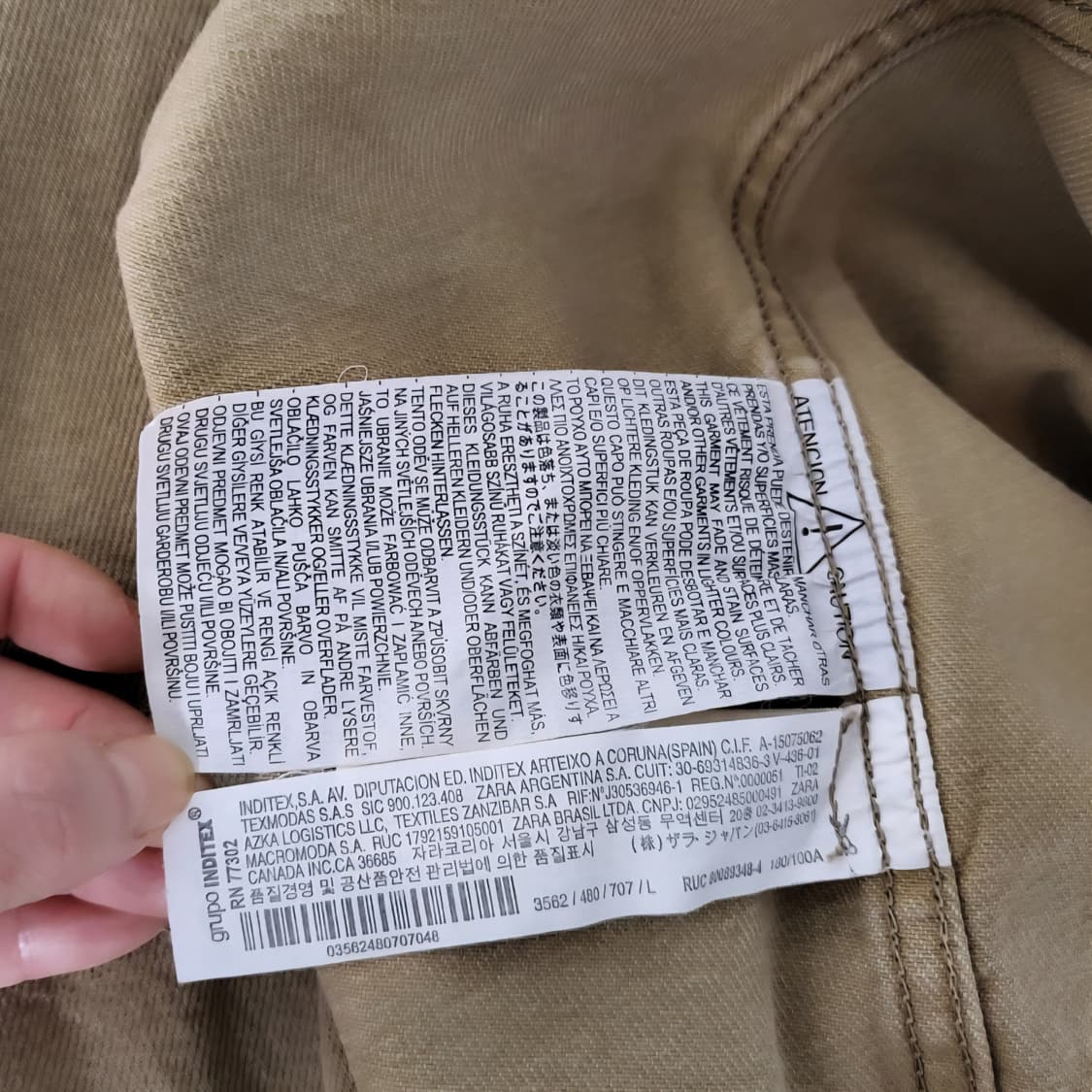 자라 릴렉스드핏 데님 셔츠 자켓  상품이미지5