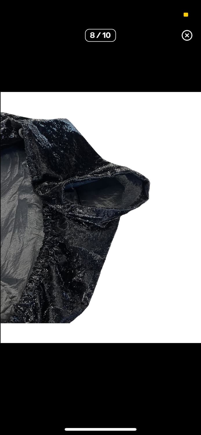 리츠코 시라하마 벨벳 비대칭 버튼 가디건 탑 상품이미지5