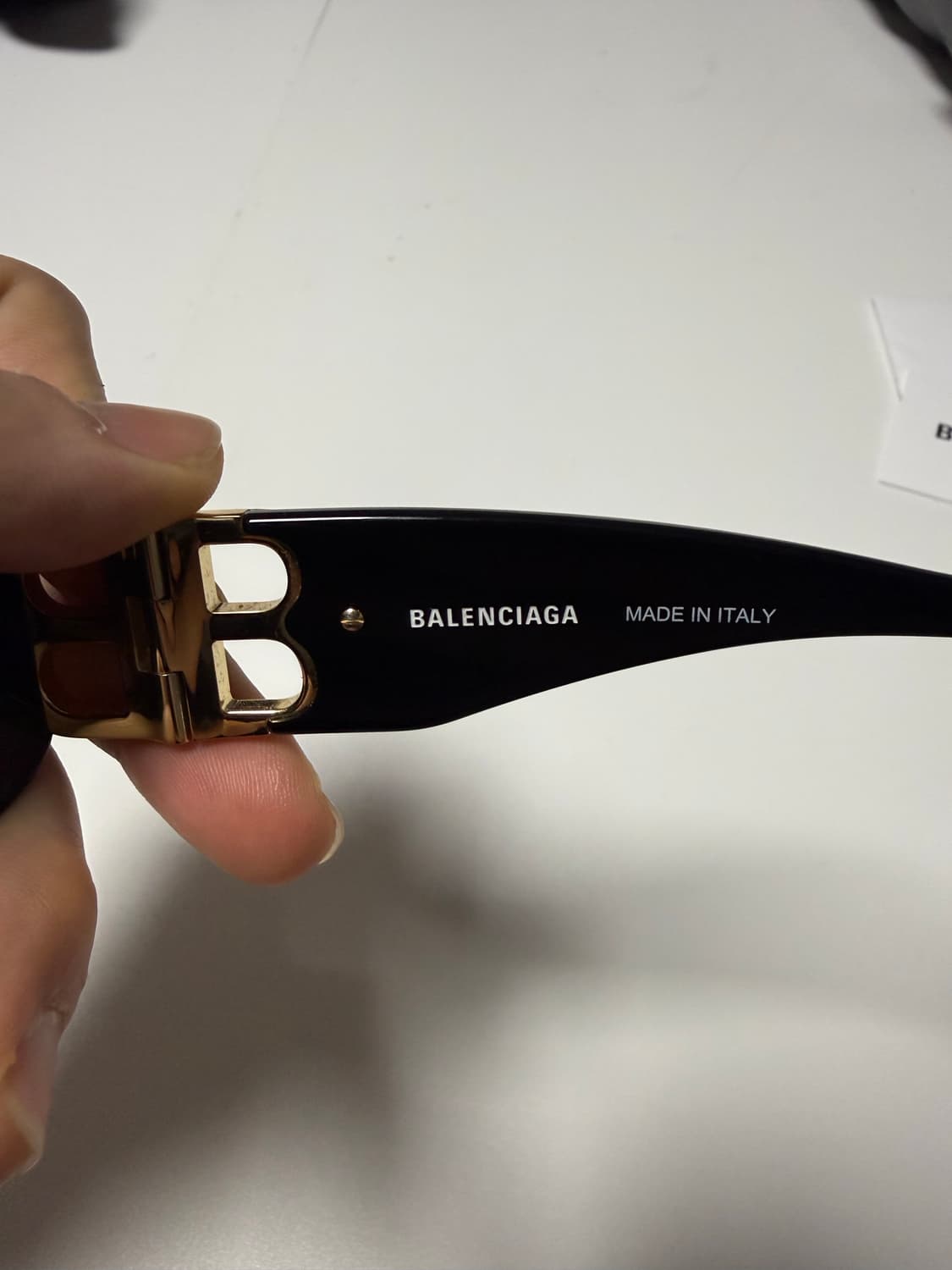 발렌시아가 다이내스티 렉탱글 선글라스 블랙 상품이미지6