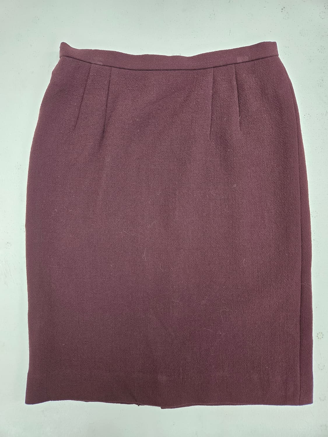 발렌시아가 버건디 모직 H라인 스커트 상품이미지1