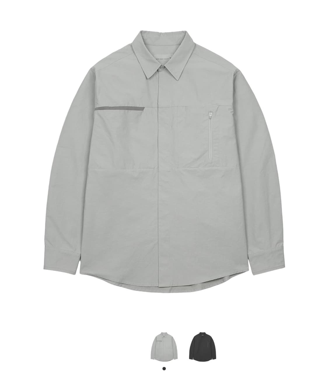 산산기어 포켓 셔츠 라이트 그레이 상품이미지1