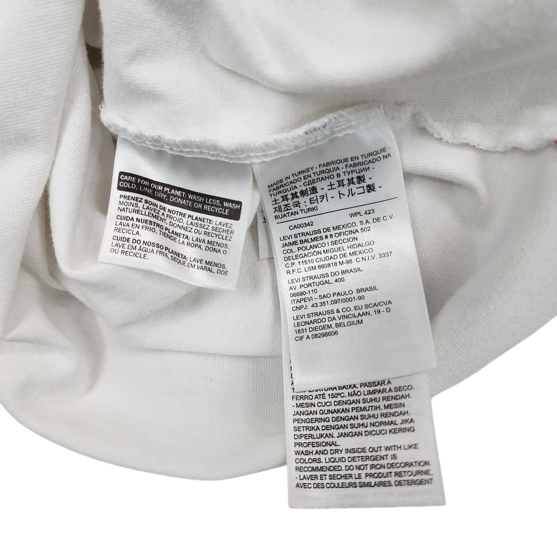 XL Levi's 501 버튼 플라이 그래픽 반팔 티셔츠 상품이미지8