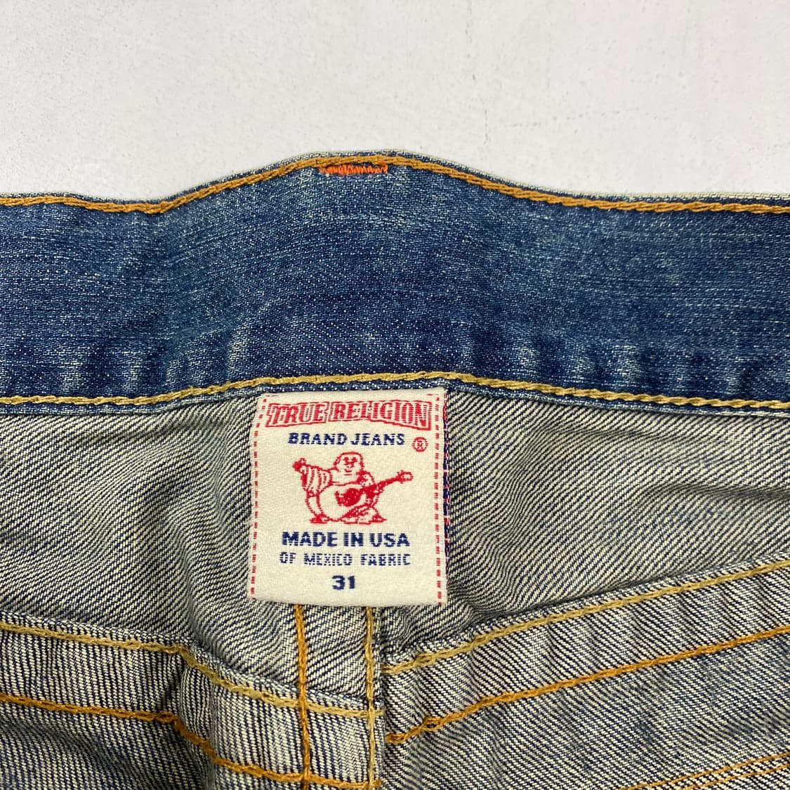 트루릴리전 자수 디테일 스트레이트 데님 진 (32) 상품이미지10