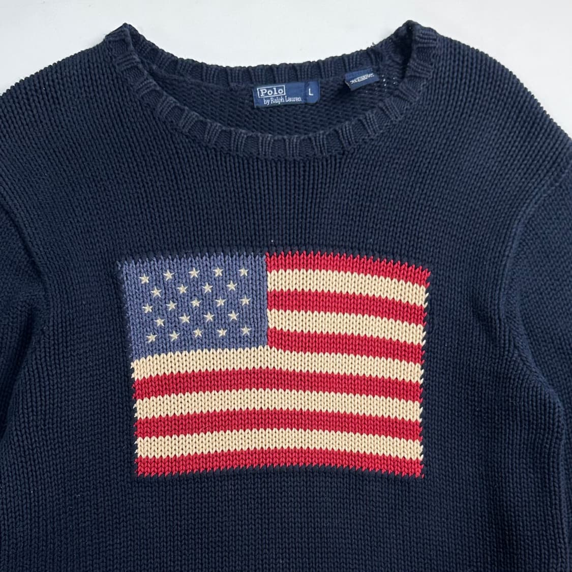 00s 폴로 랄프로렌 성조기 코튼 니트 상품이미지2