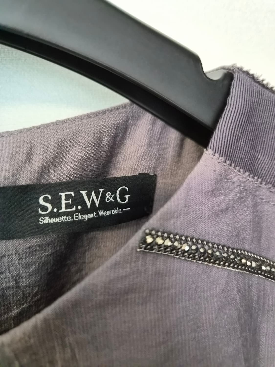 [S.E.W&G]새상품플라워 자수 비즈 원피스 (사이즈 55) 상품이미지6