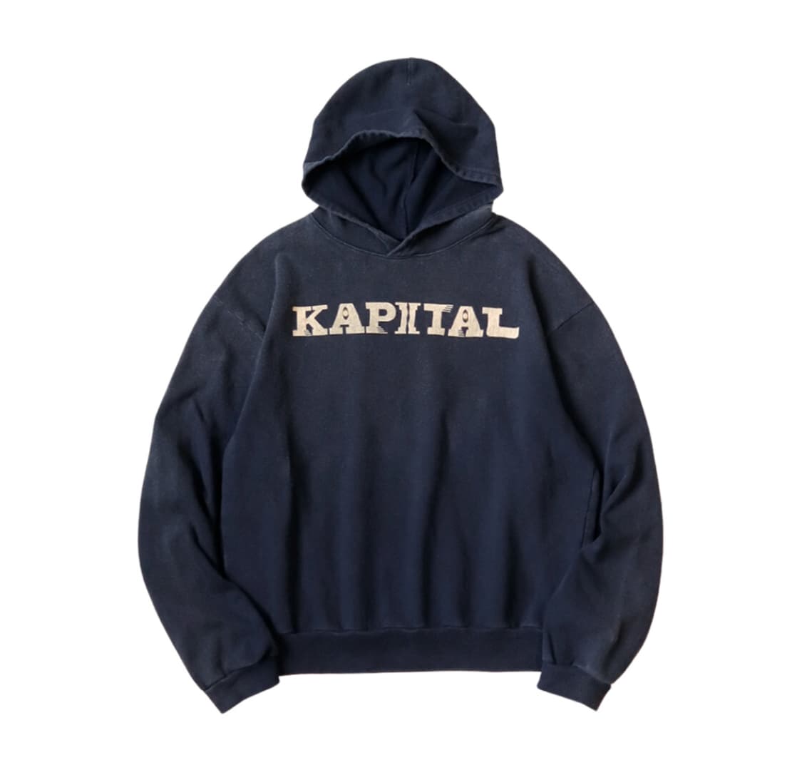 캐피탈 플리스 후드 스웨트셔츠 스피크이지 네이비 상품이미지1