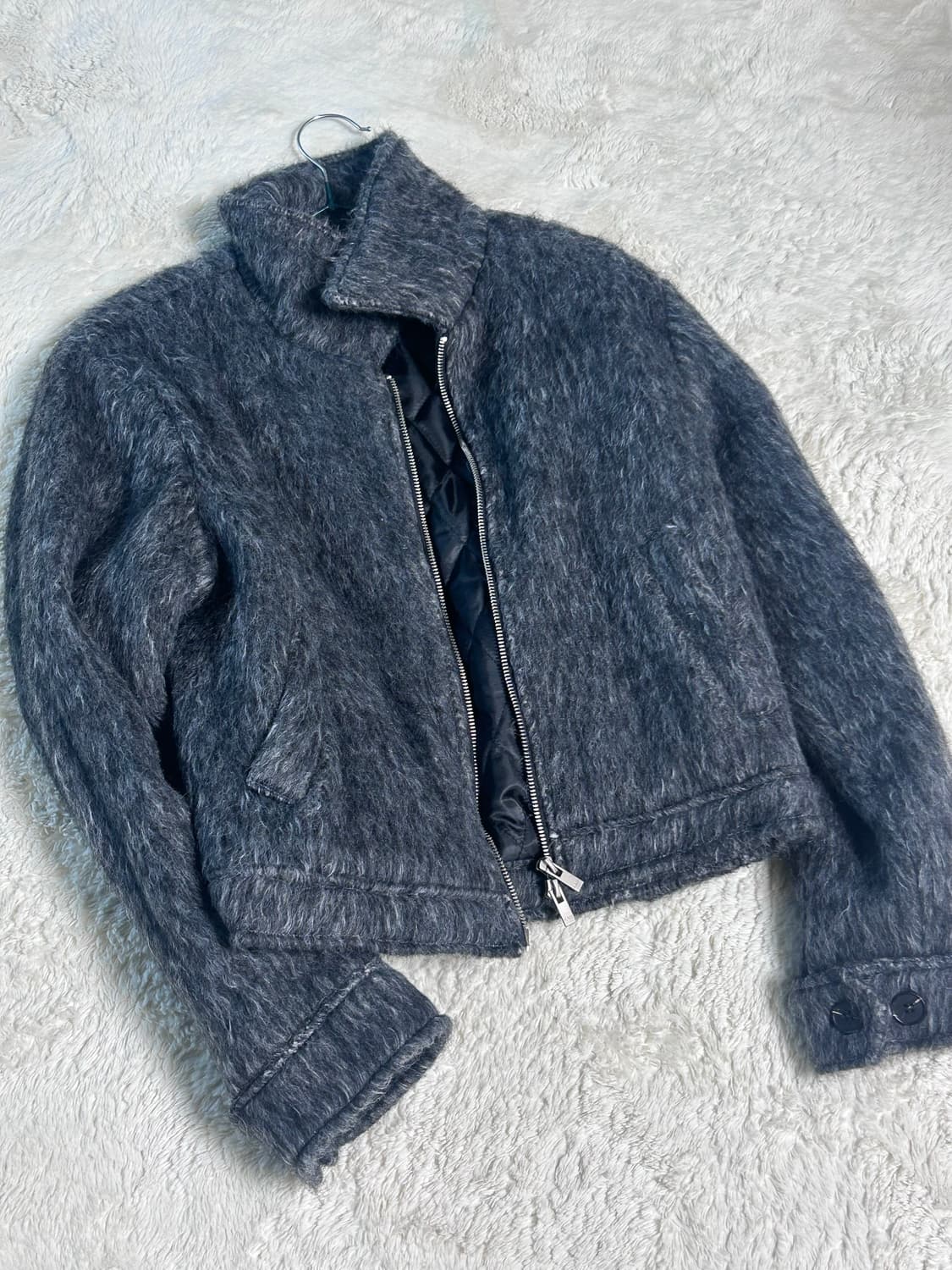 플레이스 스튜디오 소프트 울 블렌디드 미니멀 클래식 블루종 카라 상품이미지4