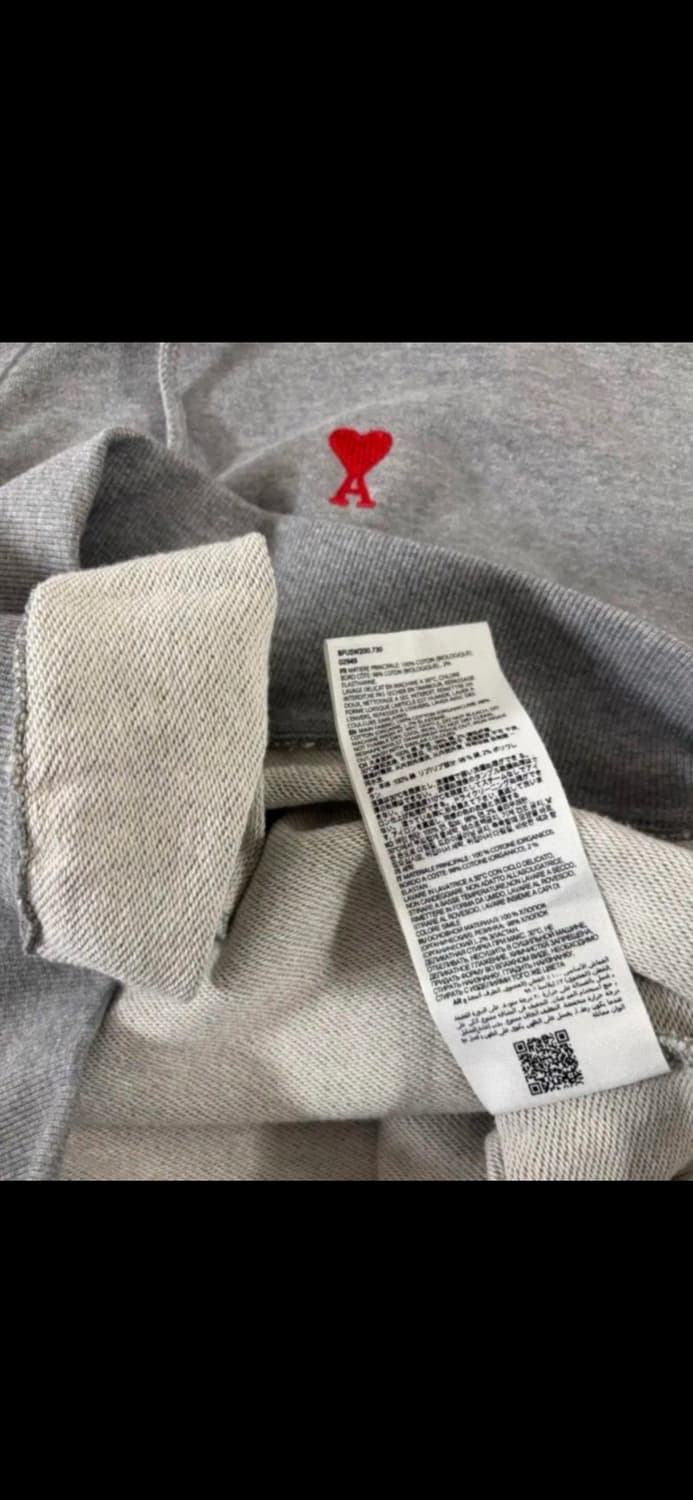 🔥[새상품/QR정품]🔥아미 후드티 스몰로고 블랙,그레이 상품이미지7