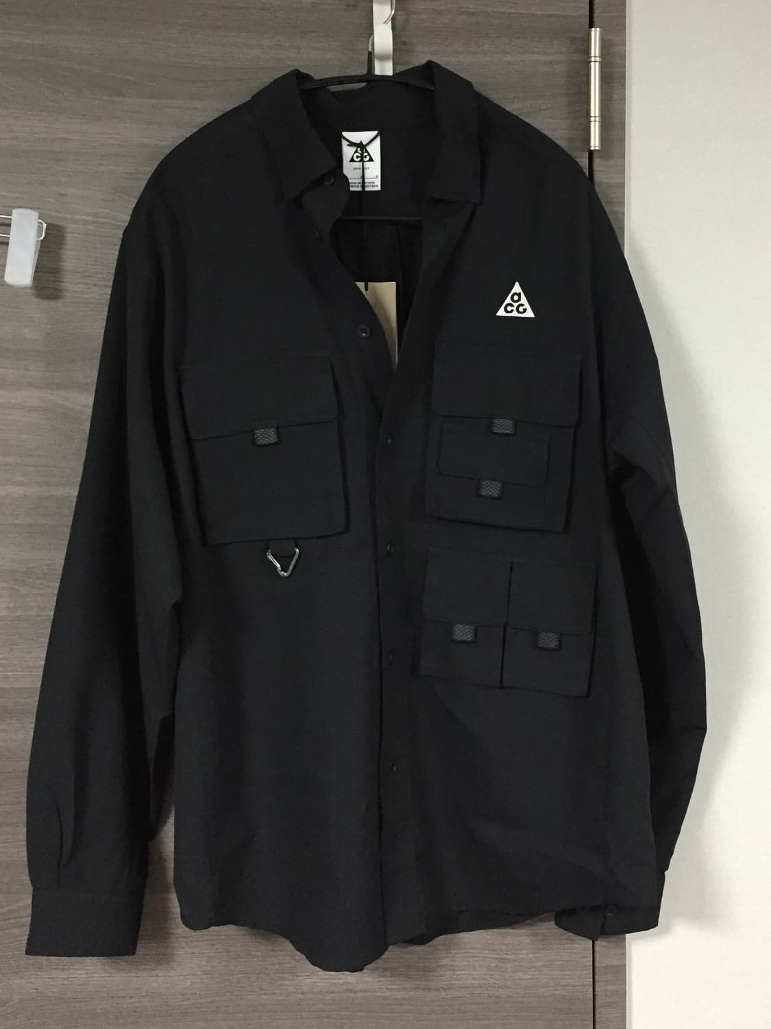 [L] 나이키 ACG 드라이핏 UV 디베스테이션 트레일 셔츠 블랙 상품이미지2