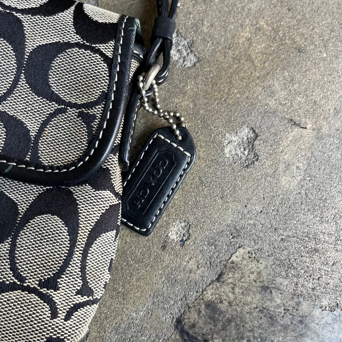 00s 코치 자카드 미니 백 상품이미지3