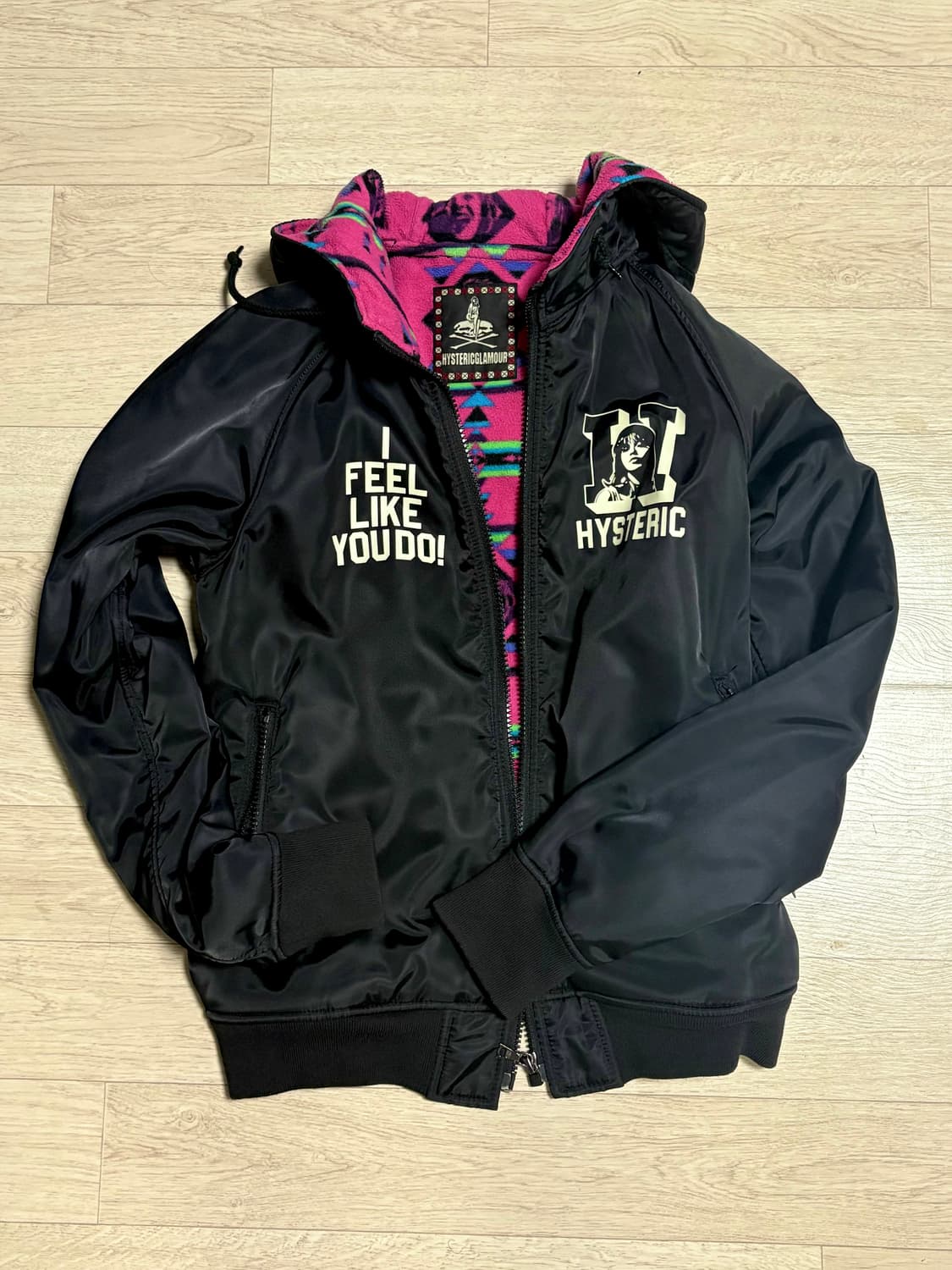 히스테릭글래머 히스걸 플리스안감 후드자켓 상품이미지1
