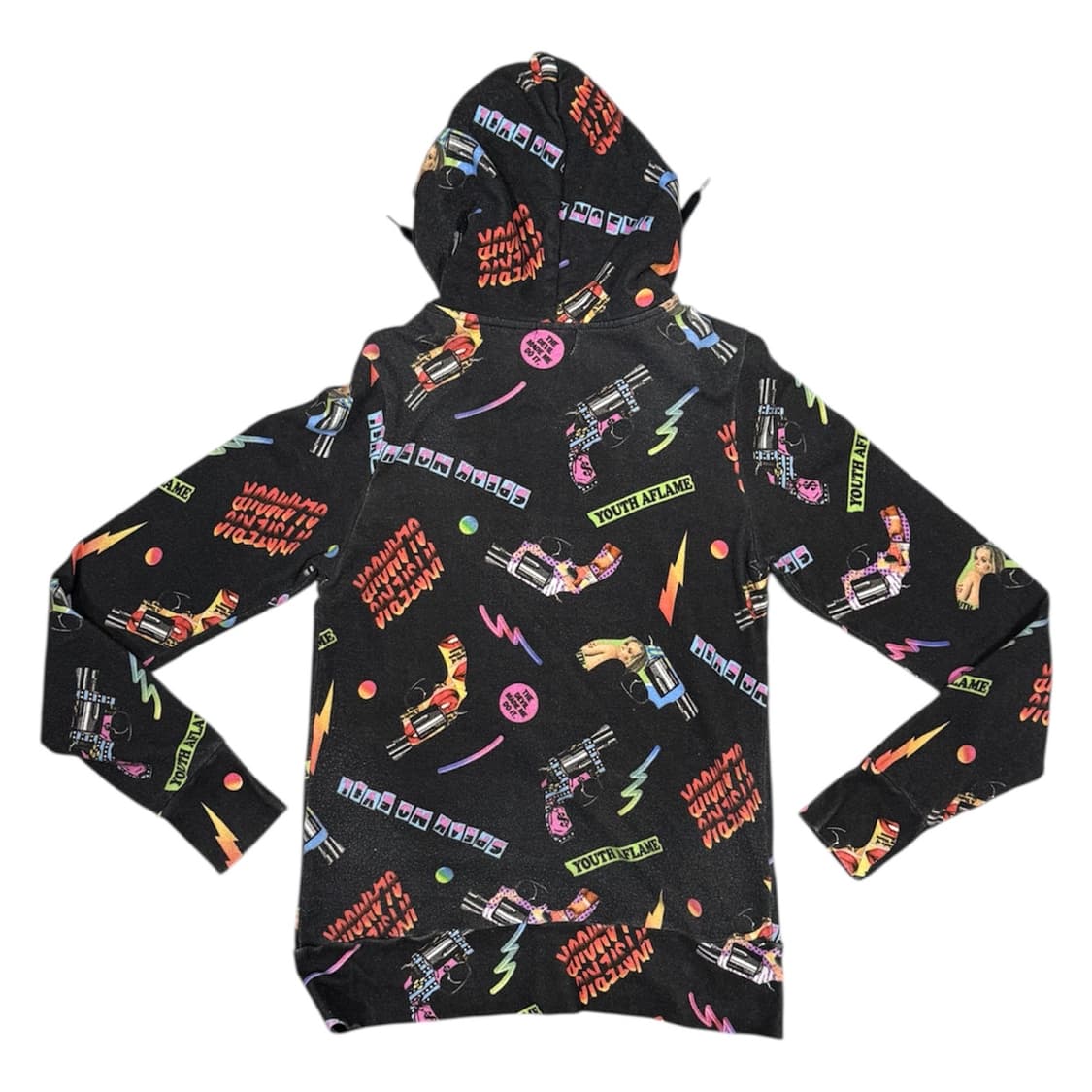 히스테릭 글래머 총 무늬 패턴 후드 집업 자켓 상품이미지2