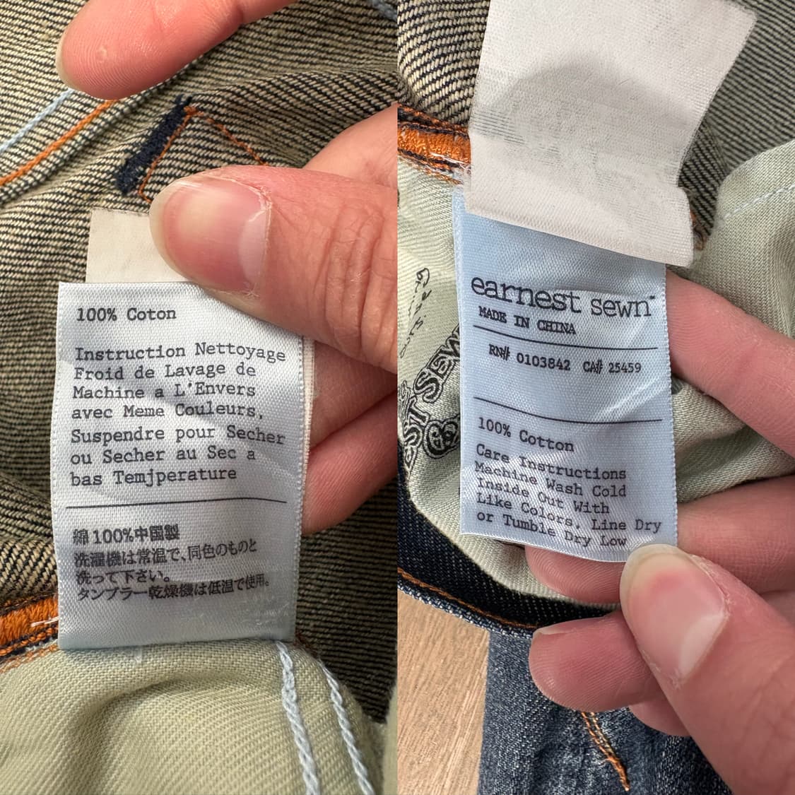 Earnest Sewn 부츠컷 데님 팬츠 상품이미지9