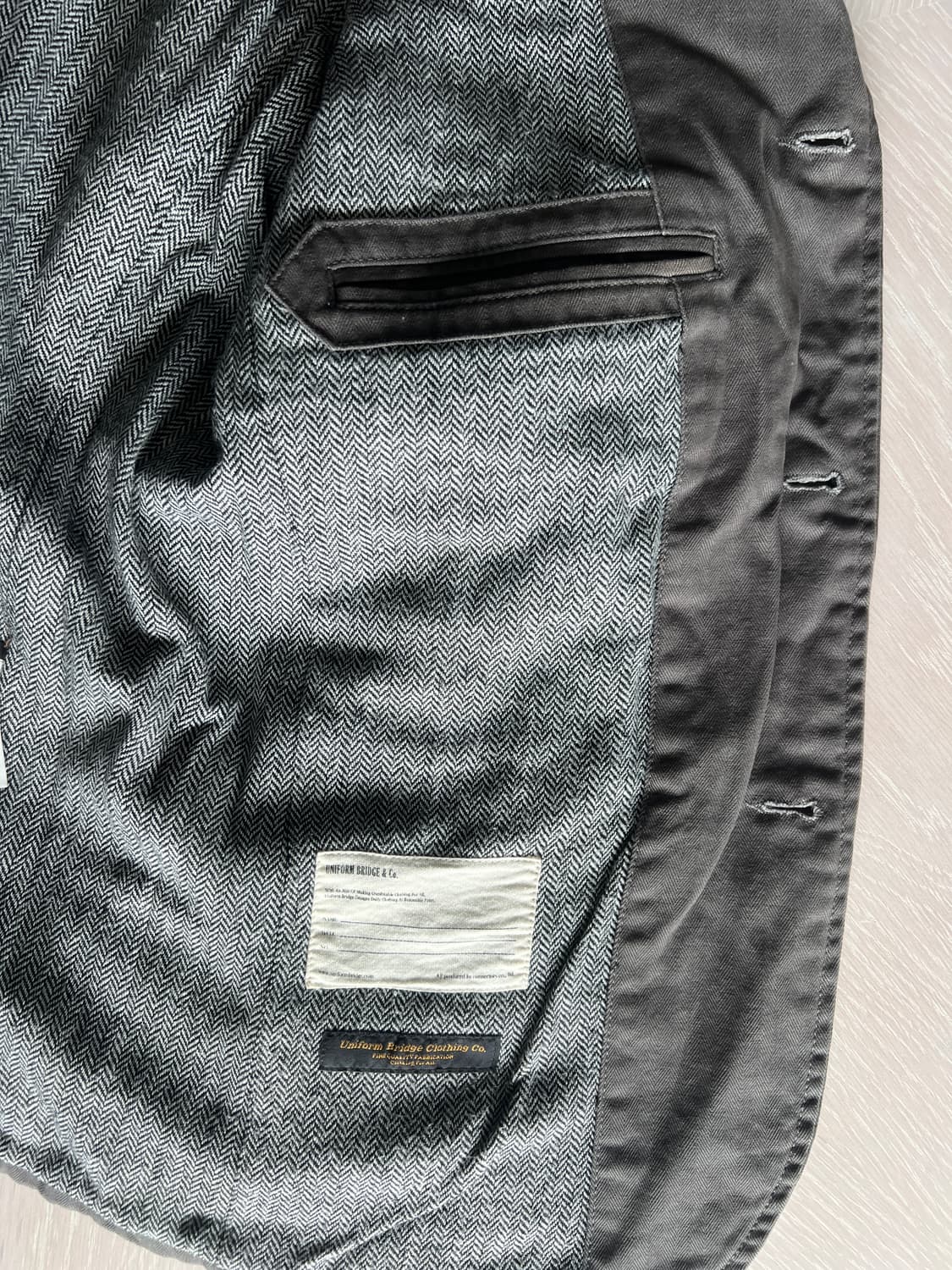 유니폼 브릿지 아메카지 자켓 그레이 s사이즈 상품이미지3