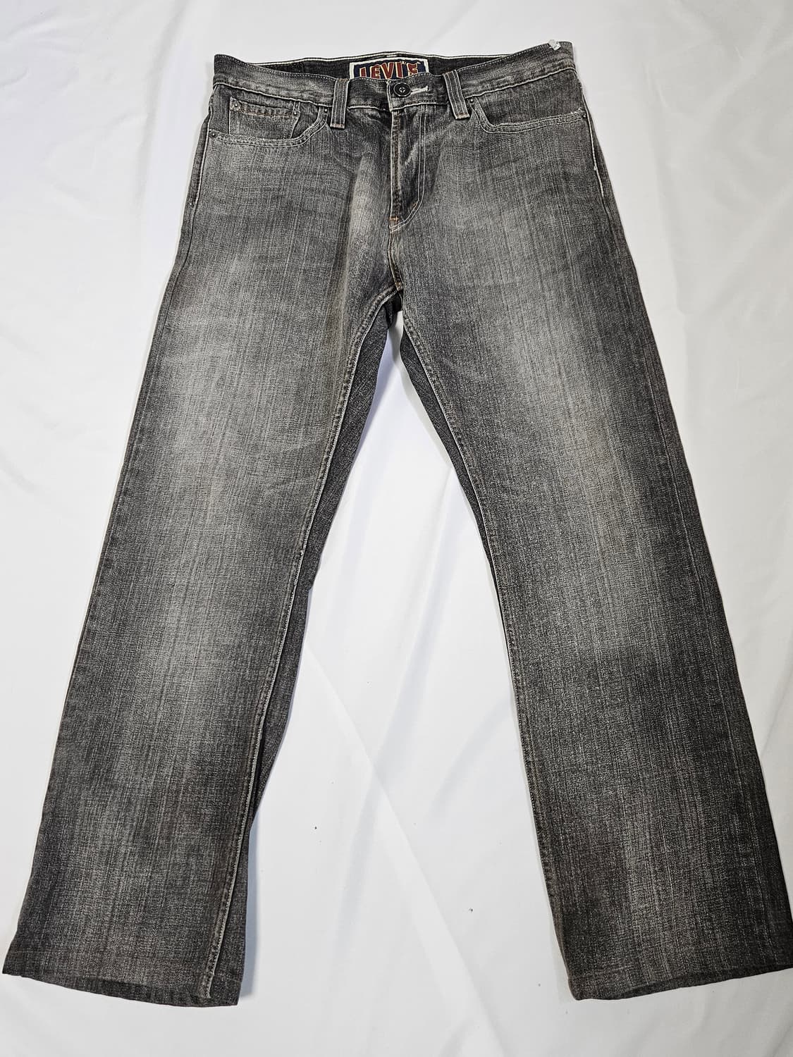 00s 리바이스 514 워싱 블랙 데님팬츠 청바지 흑청 빈티지진 34 상품이미지3