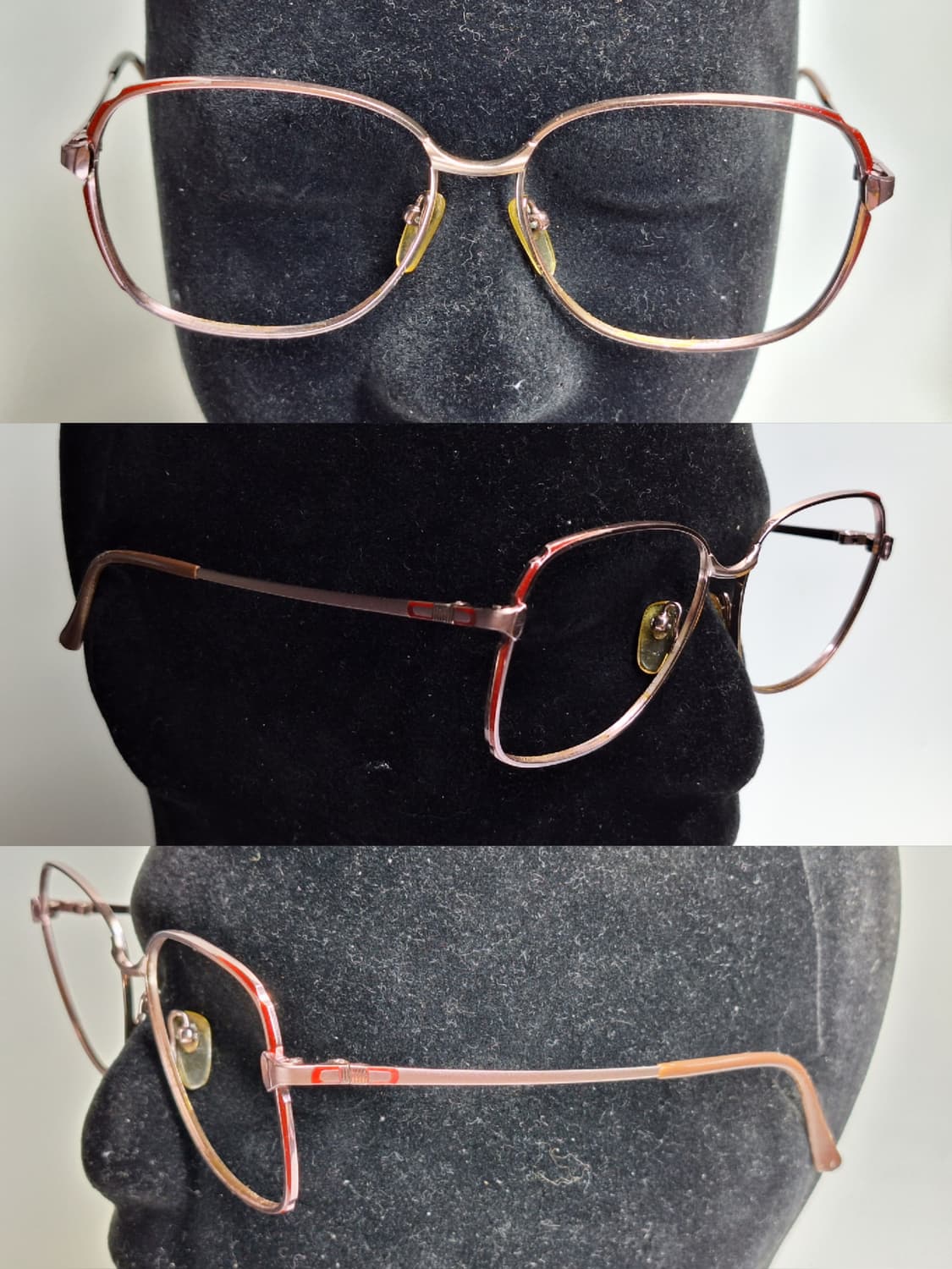 00s 일본 빈티지 CAMIL 여성용 핑크 티타늄 안경테 56mm 레트로 상품이미지5