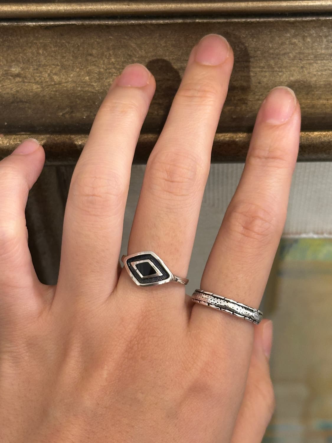 Noir Frame 925Silver Ring 상품이미지2