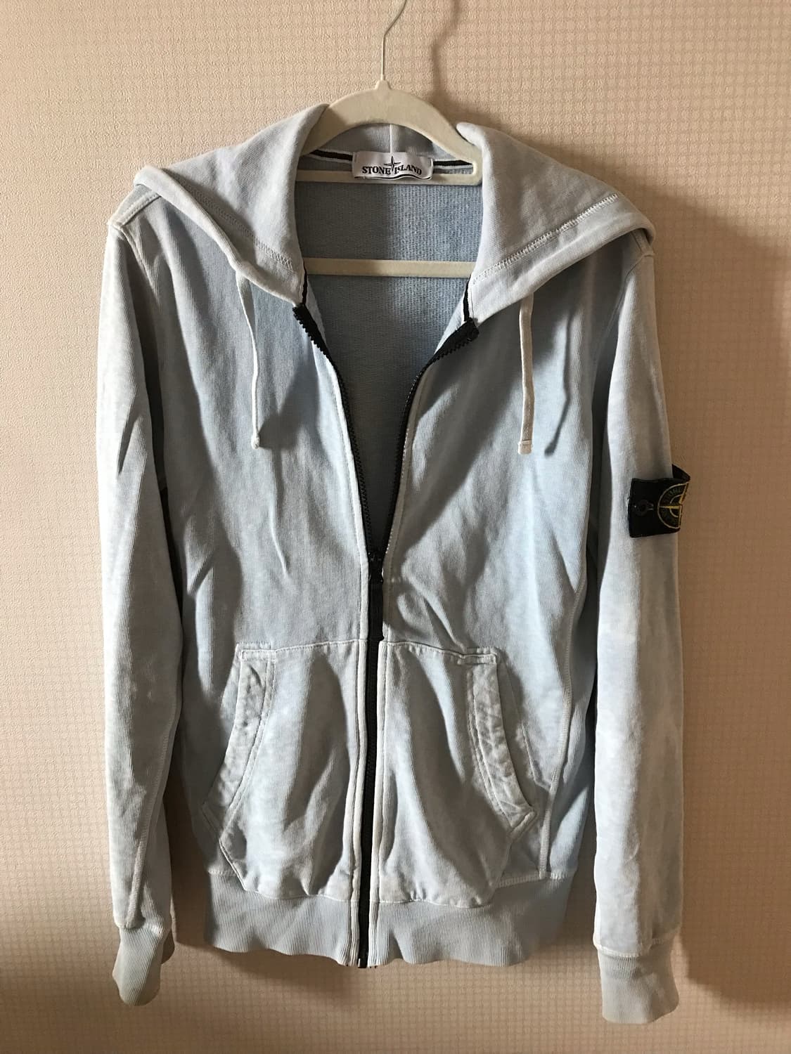 스톤아일랜드 후드집업 스카이블루 상품이미지2