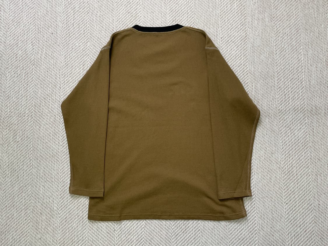 빈티지 헨리넥 거셋 브라운 롱슬리브  상품이미지5