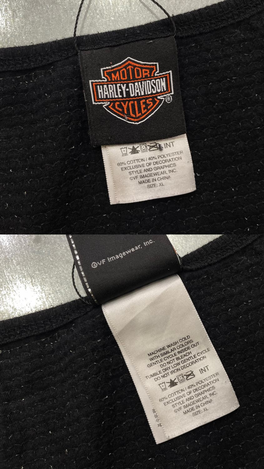 (XL) Harley Davidson 할리 자수 슬리브리스 나시 상품이미지10