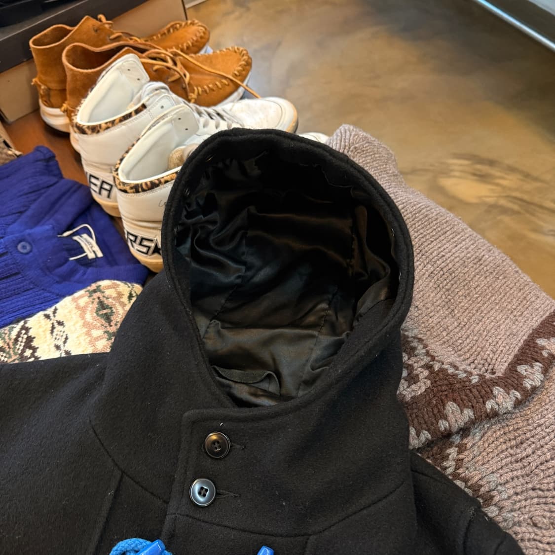 쇼트 X DC 블루 더플 코트 MADE IN CANADA  상품이미지3