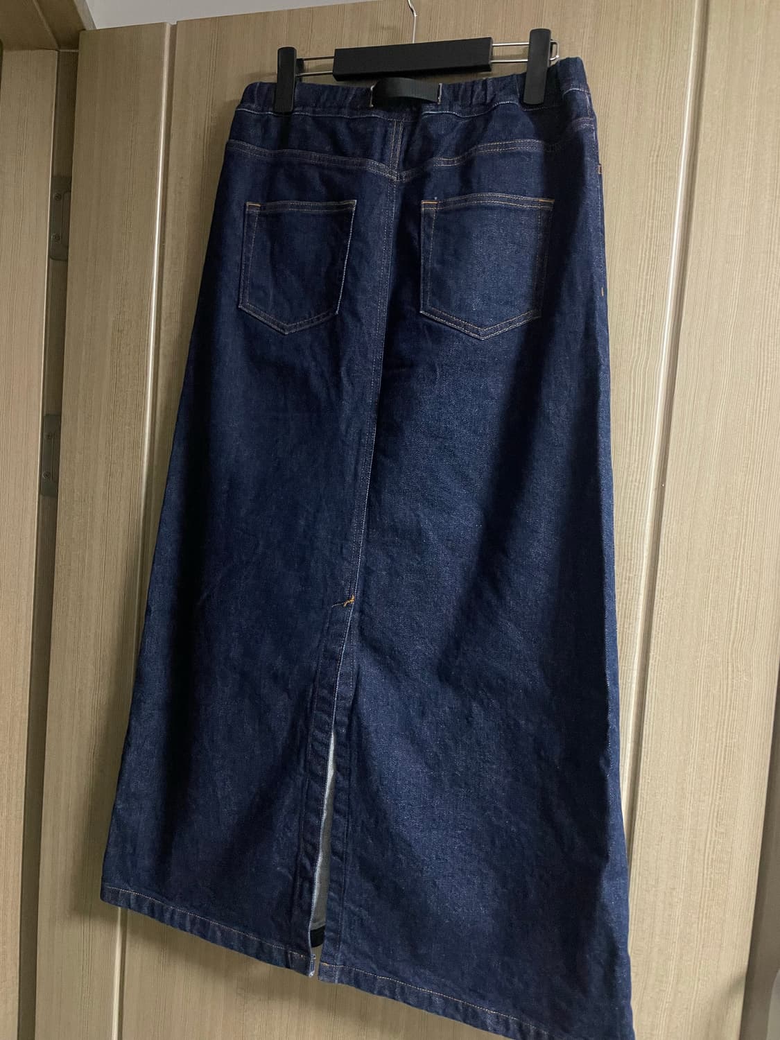 그라미치 데님 롱 스커트 상품이미지5