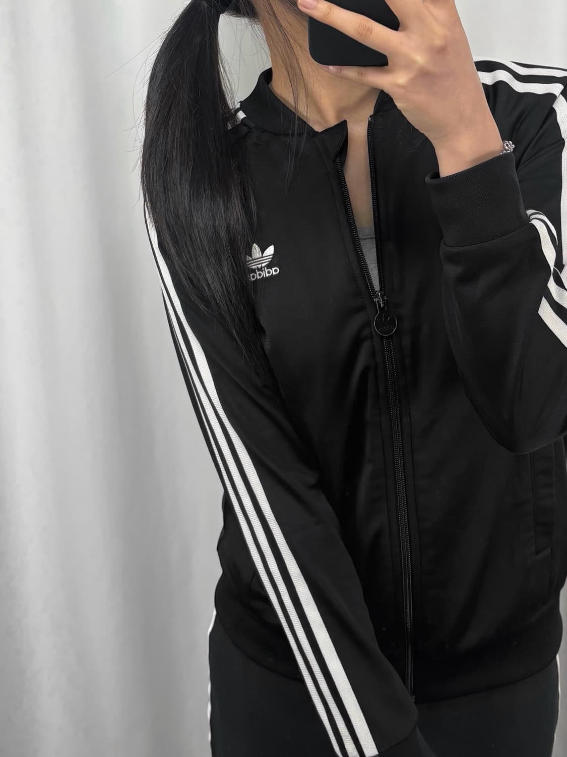 아디다스 블랙 슈퍼스타 트랙탑 져지 상품이미지1