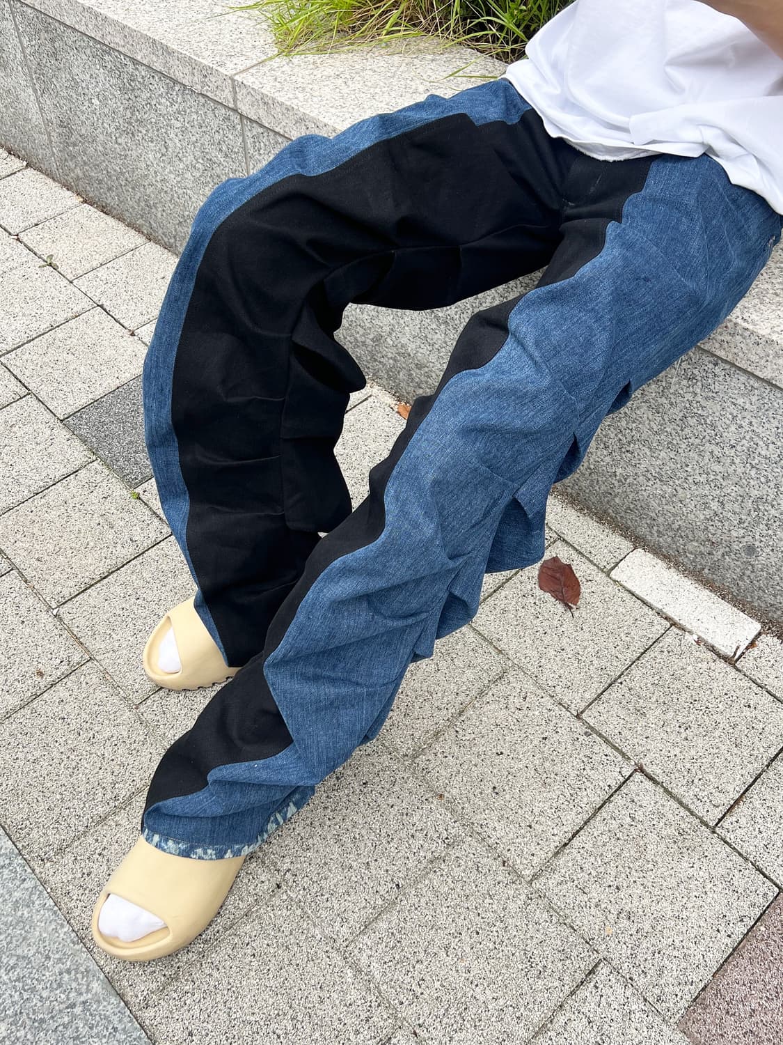 데님 주름 팬츠 L 상품이미지2
