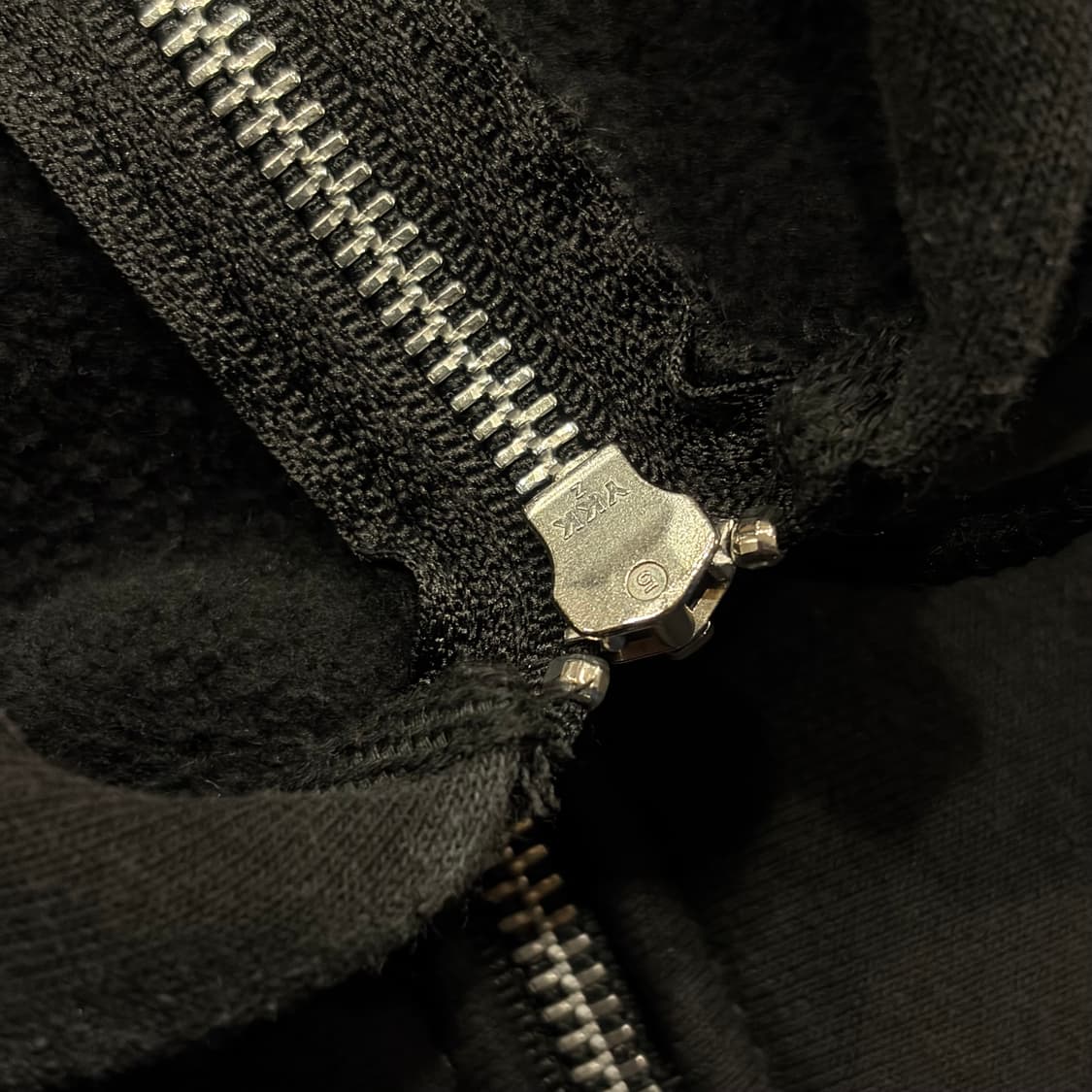 [L] 스투시 블랙 빅로고 스웻 후드집업 C349 상품이미지7