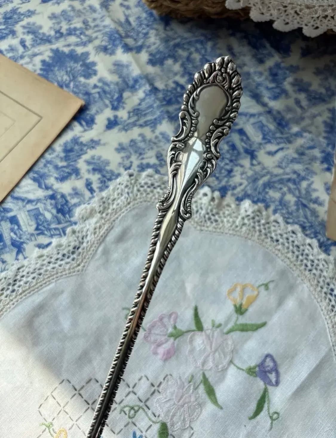 [초레어]미국 빈티지 Rogers 실버플레이트 라지사이즈 레이들 상품이미지2